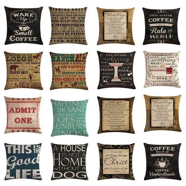vintage letter cushion cover 45x45cm cotton linen throw pillow cover cofe home decor square black pillowcase for sofa
vintage letter cushion cover 45x45cm cotton linen throw pillow cover cofe home decor square black pillowcase for sofa