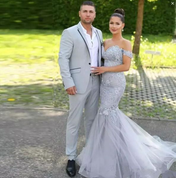 silver grey mermaid prom dresses off the shoulder lace appliques tulle evening dress cocktail party dress vestidos de fiesta, White;black
silver grey mermaid prom dresses off the shoulder lace appliques tulle evening dress cocktail party dress vestidos de fiesta, White;black