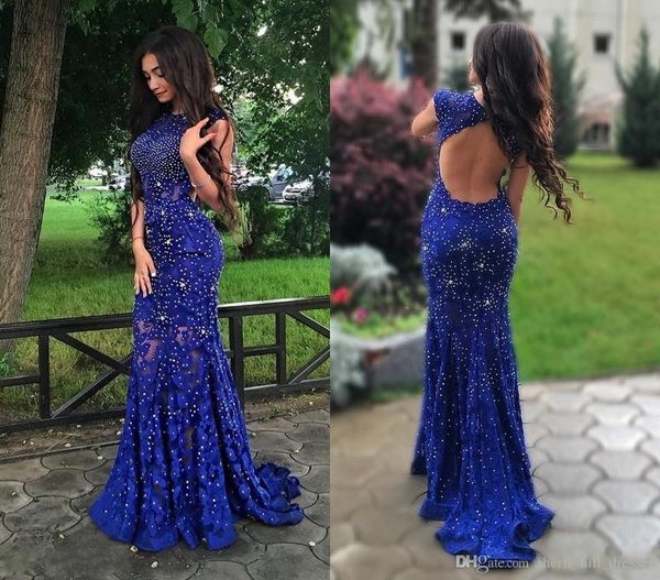 new crew neck sleeveless lace beaded mermaid prom dresses long backless evening dresses custom made party gowns, Black
new crew neck sleeveless lace beaded mermaid prom dresses long backless evening dresses custom made party gowns, Black
