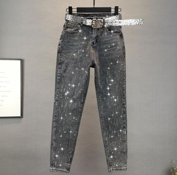 heavy work drilling smoke gray jeans 2020 women high waist slim stretch ankle length harem pants plus size 26-32 r2433, Blue
heavy work drilling smoke gray jeans 2020 women high waist slim stretch ankle length harem pants plus size 26-32 r2433, Blue