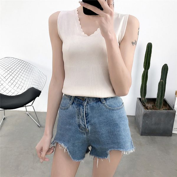sweater vest women pullover sleeveless v-neck 2019 new style solid color outside knit sweaters korean clothes vestidos jld921, White;black
sweater vest women pullover sleeveless v-neck 2019 new style solid color outside knit sweaters korean clothes vestidos jld921, White;black
