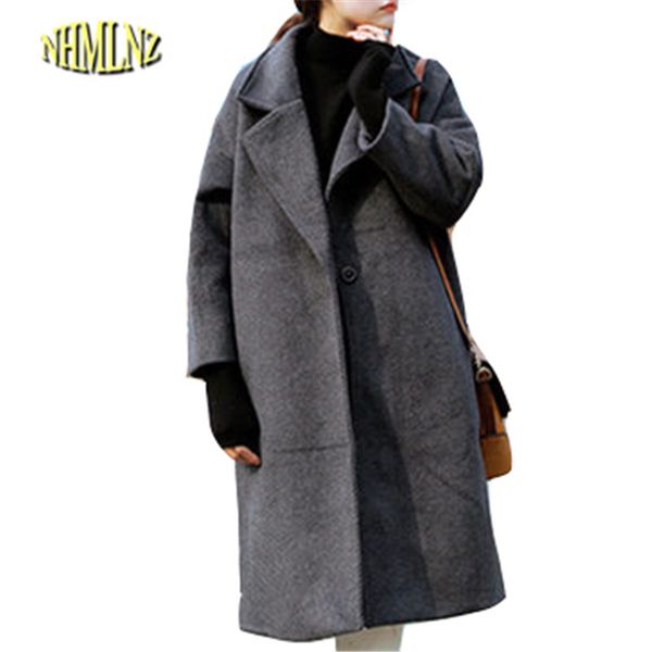 2017 winter new woollen coat women long sleeve solid color korean loose thick medium long woollen coat women tide s- wxy313, Black
2017 winter new woollen coat women long sleeve solid color korean loose thick medium long woollen coat women tide s- wxy313, Black