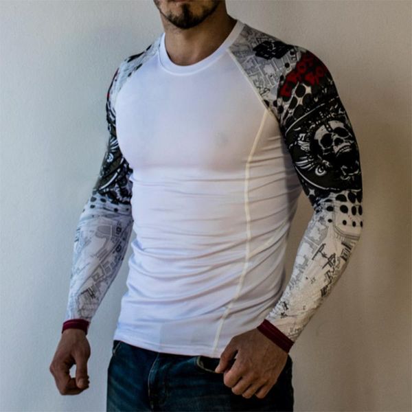 new running shirt men skull sport t shirt gym men compression tight fitness bodybuilding tshirt rashgard soccer jersey, Black;blue
new running shirt men skull sport t shirt gym men compression tight fitness bodybuilding tshirt rashgard soccer jersey, Black;blue