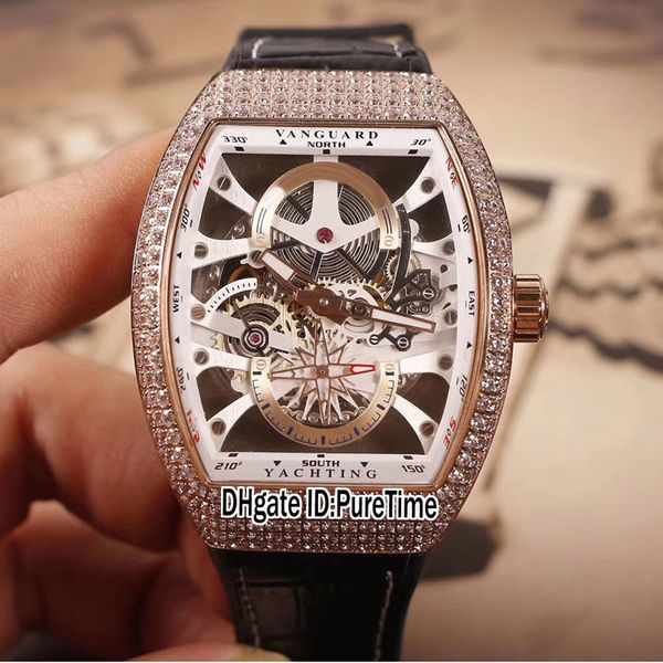 new saratoge vanguard s6 yachting v45 s6 rose gold diamond bezel white inner skeleton dial automatic mens watch leaterh rubber strap e17e5, Slivery;brown
new saratoge vanguard s6 yachting v45 s6 rose gold diamond bezel white inner skeleton dial automatic mens watch leaterh rubber strap e17e5, Slivery;brown