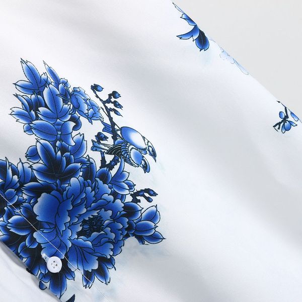 men's shirt camisa casual short sleeve shirt men loose chest print turn-down collar round hem male blouse camisa masculina, White;black
men's shirt camisa casual short sleeve shirt men loose chest print turn-down collar round hem male blouse camisa masculina, White;black