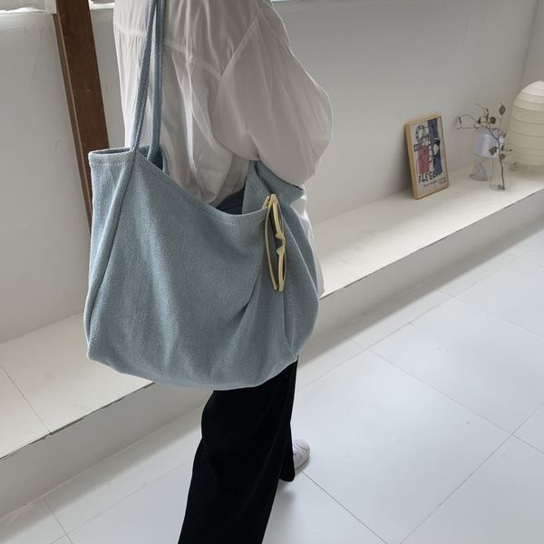 south korea simple vintage canvas bag washed denim fabric bags bulk bags wild leisure shoulder bag
south korea simple vintage canvas bag washed denim fabric bags bulk bags wild leisure shoulder bag