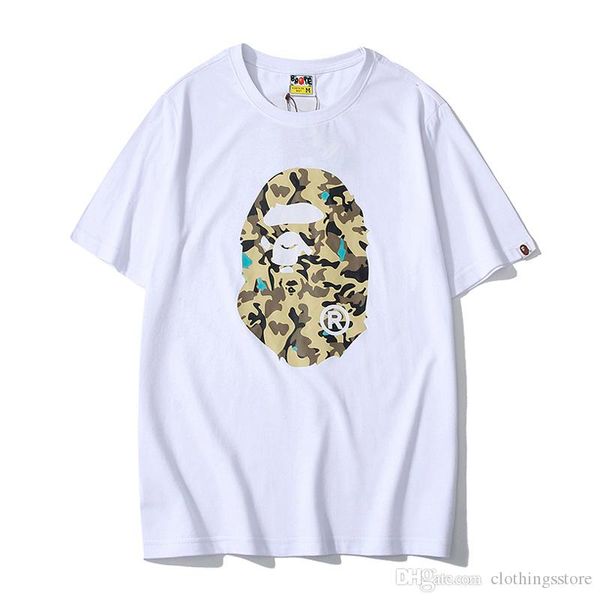 classic tide brand t-shirt mens designer t-shirt luxury fashion slim short-sleeved ape-man camouflage print t-shirt street hip-hop t shirt, White;black
classic tide brand t-shirt mens designer t-shirt luxury fashion slim short-sleeved ape-man camouflage print t-shirt street hip-hop t shirt, White;black