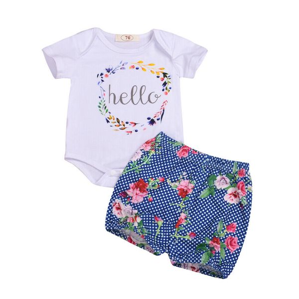 2pcs Summer Newborn Kid Baby Boy Girl Short Sleeve Letter Bodysuit Jumpsuit Floral Shorts Infant Toddlers Kids Clothes Sets
2pcs Summer Newborn Kid Baby Boy Girl Short Sleeve Letter Bodysuit Jumpsuit Floral Shorts Infant Toddlers Kids Clothes Sets