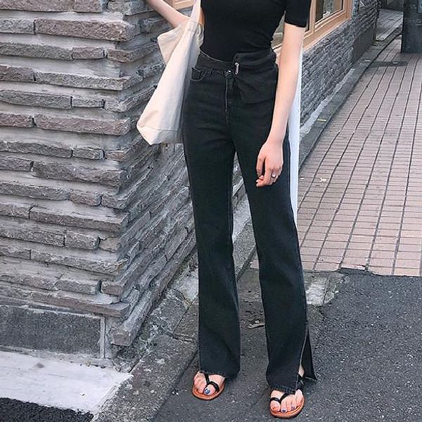 2020 весна новые джинсы с высокой талией для женщин шикарные прямые джинсовые джинсы сплит свободные уличные женские черные femme, Blue
2020 весна новые джинсы с высокой талией для женщин шикарные прямые джинсовые джинсы сплит свободные уличные женские черные femme, Blue