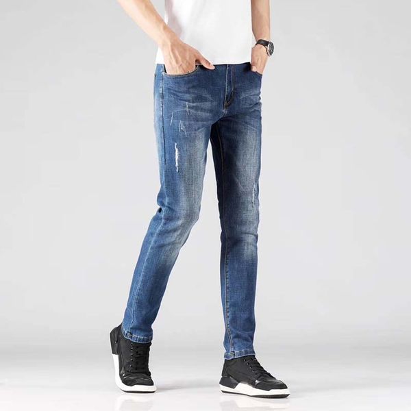 broken nine-point jeans men's 9-point spring and summer casual thin section slim feet wild beggar trousers tide, Blue
broken nine-point jeans men's 9-point spring and summer casual thin section slim feet wild beggar trousers tide, Blue