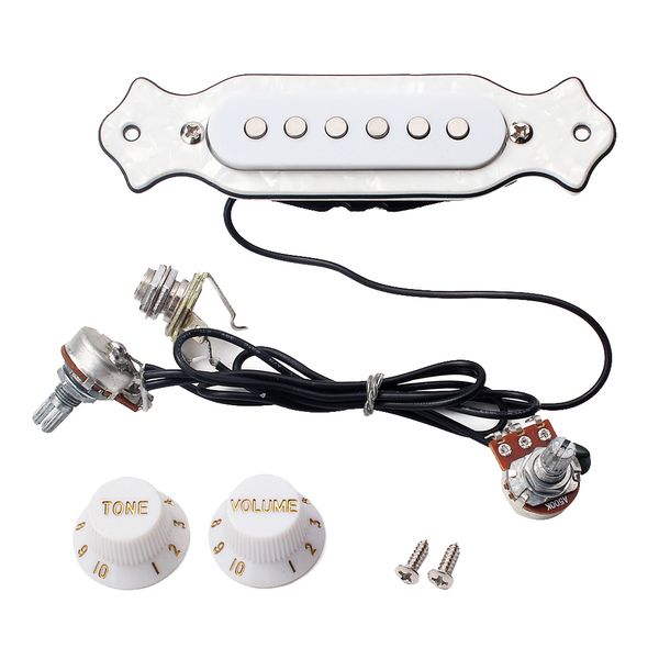 6 string pre-wired electric guitar pickup harness - single-coil pickup 
6 string pre-wired electric guitar pickup harness - single-coil pickup