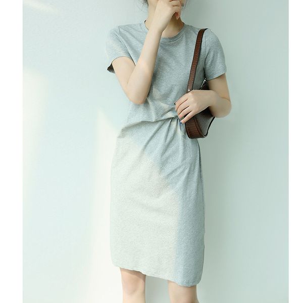 2020 light and mature style temperament solid color dress summer belly-covering waist design sense medium-length dress short sleeve dress, Black;gray
2020 light and mature style temperament solid color dress summer belly-covering waist design sense medium-length dress short sleeve dress, Black;gray