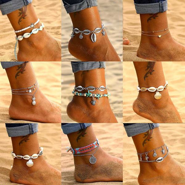 17 design starfish pendant anklets 2019 for women new stone beads shell anklet bohemian bracelets on leg boho ocean jewelry gift, Red;blue
17 design starfish pendant anklets 2019 for women new stone beads shell anklet bohemian bracelets on leg boho ocean jewelry gift, Red;blue