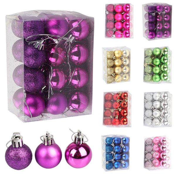 2018 24pcs christmas tree ball decorations for diy xmas party wedding 3cm ball baubles hanging ornament for home christmas decor
2018 24pcs christmas tree ball decorations for diy xmas party wedding 3cm ball baubles hanging ornament for home christmas decor