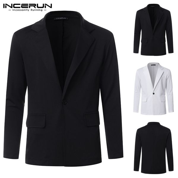 incerun business 2019 men's long-sleeved new lapel solid color office worker formal jackets fashion button jackets, Black;brown
incerun business 2019 men's long-sleeved new lapel solid color office worker formal jackets fashion button jackets, Black;brown