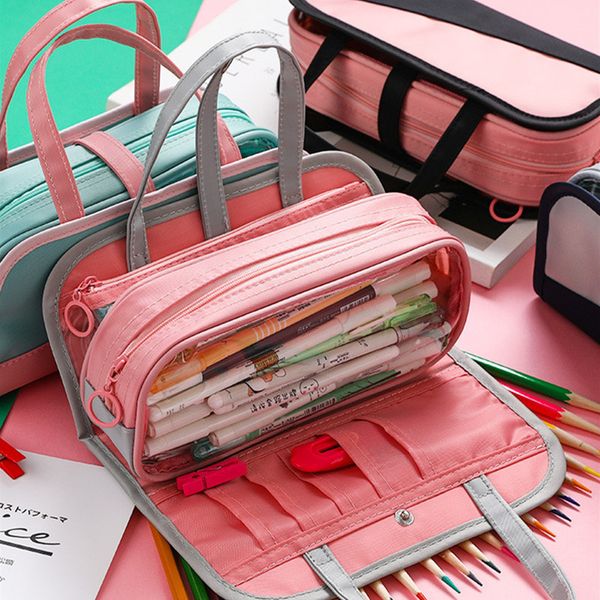 ins multifunctional pencil bag waterproof oxford detachable pen bag for school pencil case cosmetic case etui wash
ins multifunctional pencil bag waterproof oxford detachable pen bag for school pencil case cosmetic case etui wash