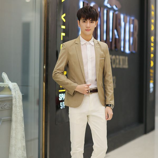autumn and winter new style selling fashion casual deer suit men's men korean-style slim fit versatile suit men's no ironing, White;black
autumn and winter new style selling fashion casual deer suit men's men korean-style slim fit versatile suit men's no ironing, White;black
