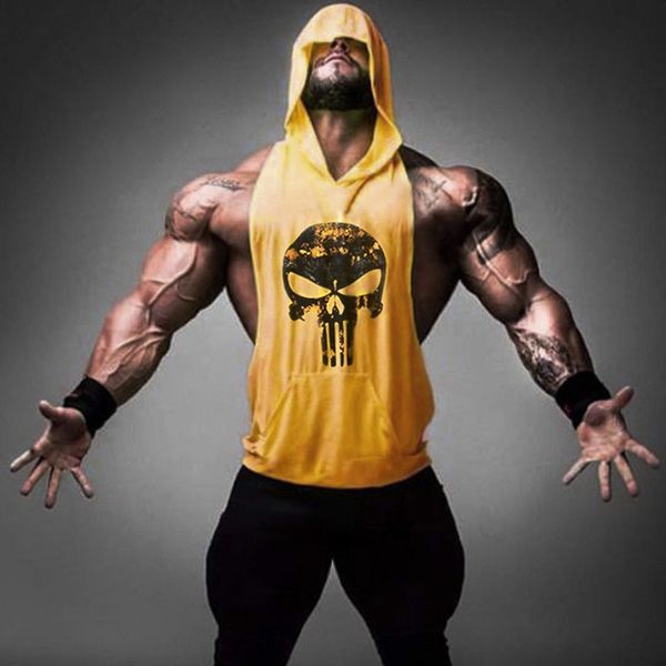2020ss men bodybuilding cotton tank gyms fitness hooded vest sleeveless shirt male summer casual fashion print workout mens clothing, White;black
2020ss men bodybuilding cotton tank gyms fitness hooded vest sleeveless shirt male summer casual fashion print workout mens clothing, White;black