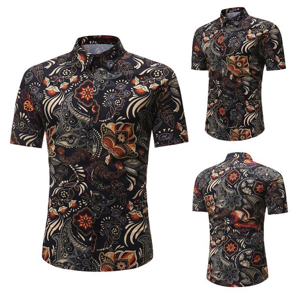 summer men short sleeve shirt floral printed stand collar casual shirts -3xl js26, White;black
summer men short sleeve shirt floral printed stand collar casual shirts -3xl js26, White;black