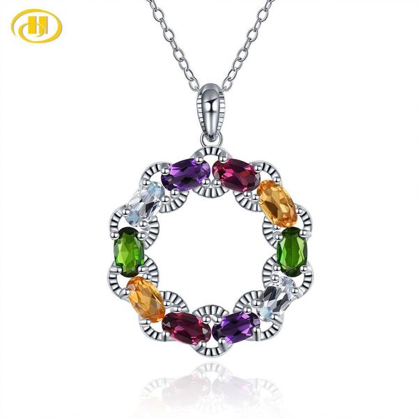 hutang women's infinite pendant natural color citrine garnet gemstone solid 925 sterling silver chain fine jewelry new arrival
hutang women's infinite pendant natural color citrine garnet gemstone solid 925 sterling silver chain fine jewelry new arrival