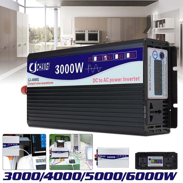 intelligent screen pure sine wave power inverter 12v to 220v 3000w/4000w/5000w/6000w converter
intelligent screen pure sine wave power inverter 12v to 220v 3000w/4000w/5000w/6000w converter