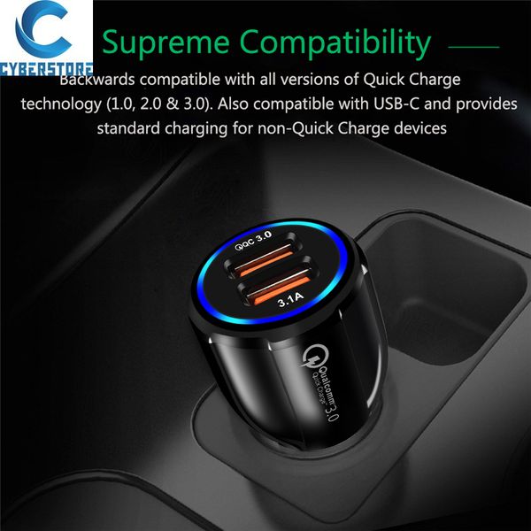 new cell phone car charger dual usb qc3.0 fast adapter smart charger 12v 3.1a for iphone android samsung smartphones
new cell phone car charger dual usb qc3.0 fast adapter smart charger 12v 3.1a for iphone android samsung smartphones