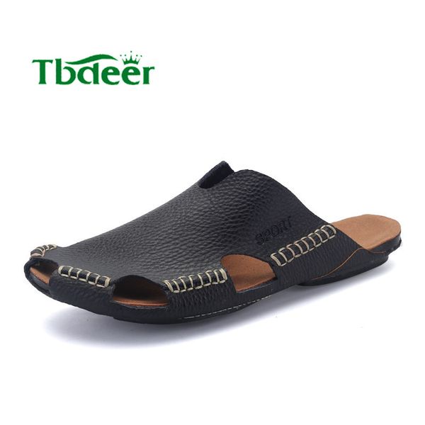 fashion men slippers genuine leather mens sandals 2016 summer breathable men's beach shoes flip flops fashion casual slippers, Black
fashion men slippers genuine leather mens sandals 2016 summer breathable men's beach shoes flip flops fashion casual slippers, Black