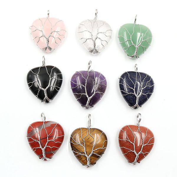 10 pcs romantic style love heart many colors quartz stone pendant for valentine's day gift silver plated jewelr
10 pcs romantic style love heart many colors quartz stone pendant for valentine's day gift silver plated jewelr