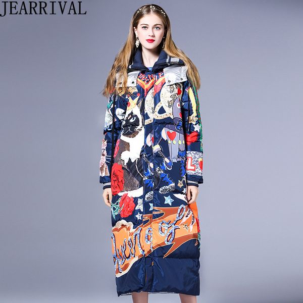 brand fashion winter jacket women warm parka long sleeve cartoon print hooded thick long winter coat 2018 zipper parkas outwear, Black
brand fashion winter jacket women warm parka long sleeve cartoon print hooded thick long winter coat 2018 zipper parkas outwear, Black