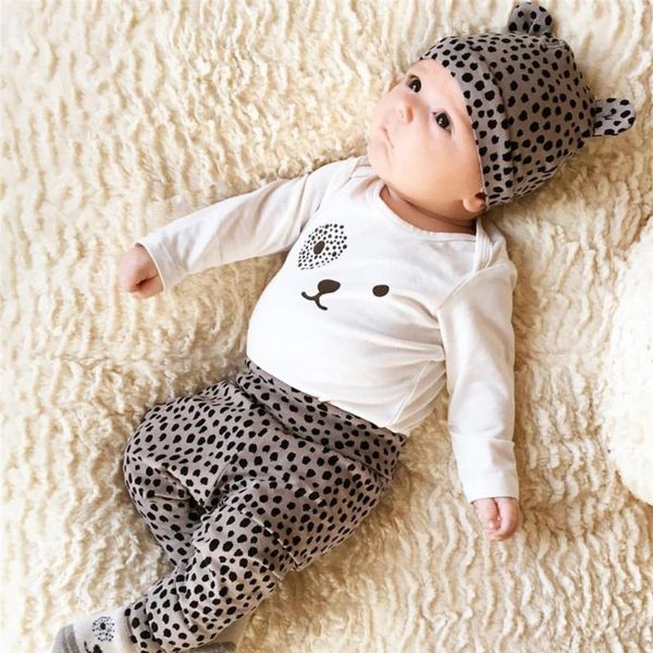 newborn baby boys girls clothes 3pcs set cotton long sleeves cartoon print t-shirt+pants+hat infant toddler clothing outfits, White
newborn baby boys girls clothes 3pcs set cotton long sleeves cartoon print t-shirt+pants+hat infant toddler clothing outfits, White