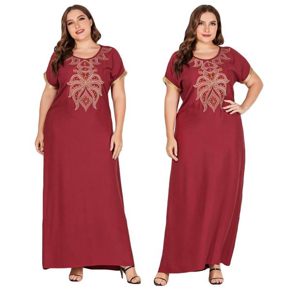 ethnic clothing summer women muslim maxi dress abaya short sleeve kaftan islamic jilbab casual loose prayer ladies vintage dresses robe gown, Red
ethnic clothing summer women muslim maxi dress abaya short sleeve kaftan islamic jilbab casual loose prayer ladies vintage dresses robe gown, Red