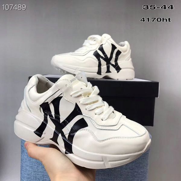 2019 new rhyton vintage trainer sneaker running casual shoes ny women trainer men designer white sport platform leather sneakers 35-44, White;red
2019 new rhyton vintage trainer sneaker running casual shoes ny women trainer men designer white sport platform leather sneakers 35-44, White;red