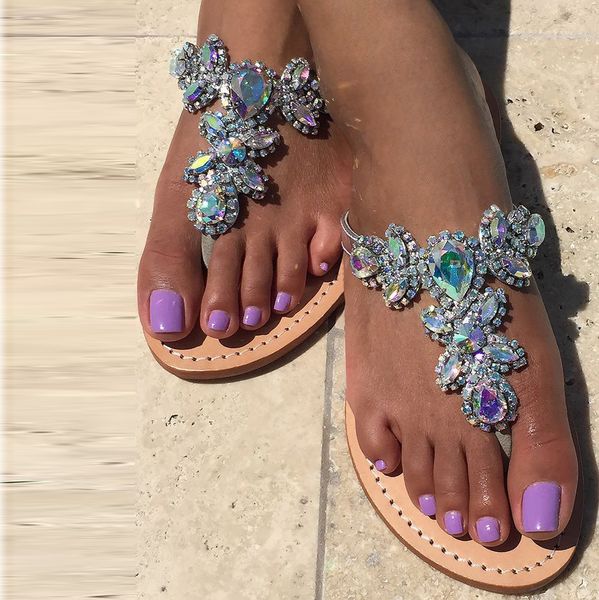 2018 diamond casual sandals women summer beach shoes gladiator flat sandals ladies bohemian beach flip-flops 43 44 47, Black
2018 diamond casual sandals women summer beach shoes gladiator flat sandals ladies bohemian beach flip-flops 43 44 47, Black