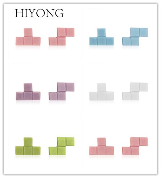 trendy earrings for girls cute tetris earrings youth style ceramic ear nails female characteristic gift for girl, Golden;silver
trendy earrings for girls cute tetris earrings youth style ceramic ear nails female characteristic gift for girl, Golden;silver