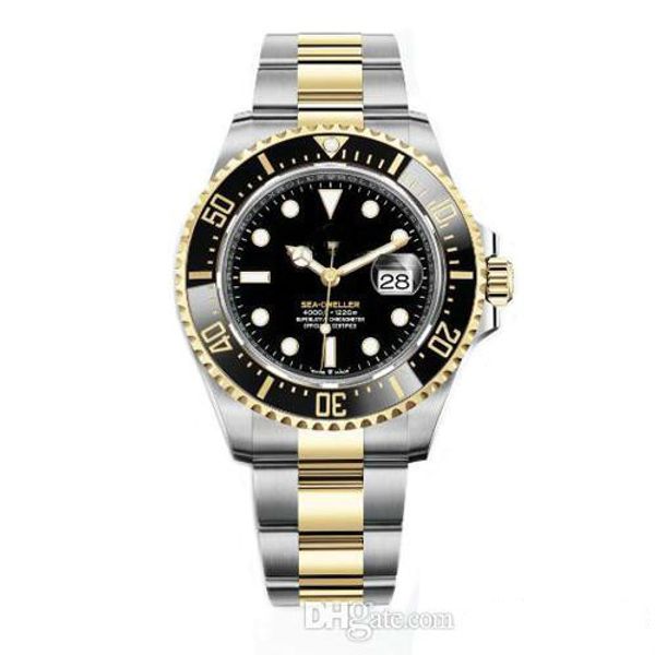 2019 mens watch ceramic bezel 43mm red 18ct gold sea-dweller stainless steel 126603 with glide lock clasp automatic men watches, Slivery;brown
2019 mens watch ceramic bezel 43mm red 18ct gold sea-dweller stainless steel 126603 with glide lock clasp automatic men watches, Slivery;brown