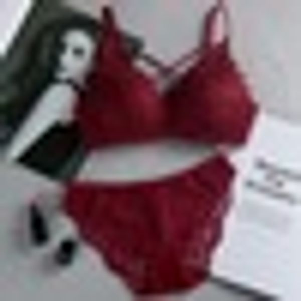 women lace crochet everyday perspective lingerie set bra skinny underwear nightwear sleepwear bra & brief set, Red;black
women lace crochet everyday perspective lingerie set bra skinny underwear nightwear sleepwear bra & brief set, Red;black