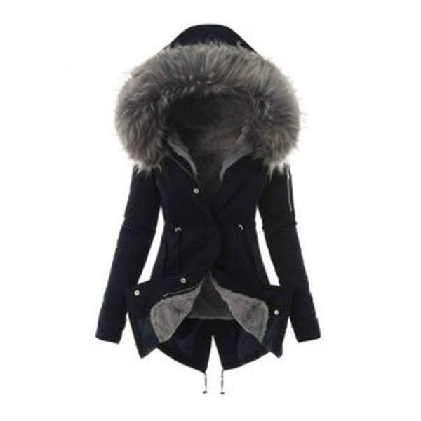 new women winte thick jackets coats female solid warm hoody slim liner plush zzipper fur hooded outwear, Black
new women winte thick jackets coats female solid warm hoody slim liner plush zzipper fur hooded outwear, Black