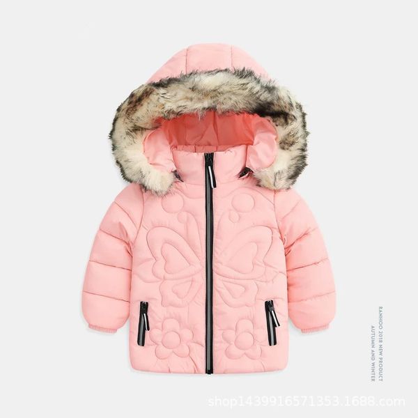 Girls Fall And Winter Clothes Mid-length Thick Cotton Coat Coat Plush Hooded Infant Warm Clip Cotton-padded Clothes Baby Western
Girls Fall And Winter Clothes Mid-length Thick Cotton Coat Coat Plush Hooded Infant Warm Clip Cotton-padded Clothes Baby Western