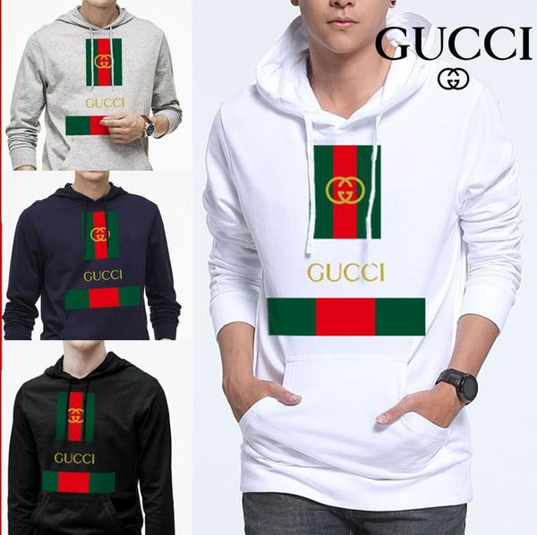 

Men de igner hoodie print letter pullover women long leeve ca ual 13 gucci weat hirt cotton loo e port weater fa hion clothe, Black