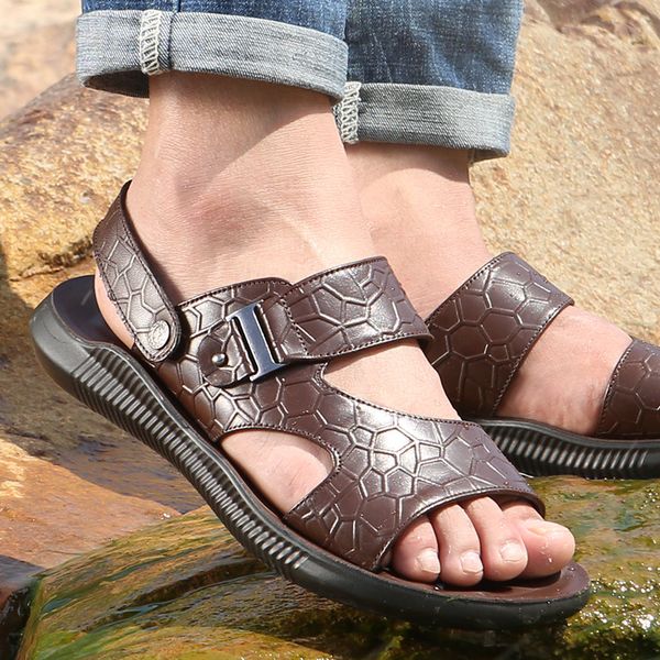 casual fashion men's outdoor sandals summer soft sandals solid men shoes new genuine leather large size outside slippers
casual fashion men's outdoor sandals summer soft sandals solid men shoes new genuine leather large size outside slippers