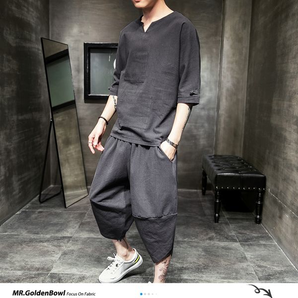mrgoldenbowl store cotton linen solid summer tracksuit men 2020 mens loose pant suit sets male fashion casual chinese style 5xl, Gray
mrgoldenbowl store cotton linen solid summer tracksuit men 2020 mens loose pant suit sets male fashion casual chinese style 5xl, Gray
