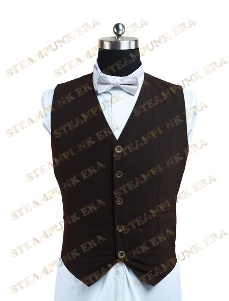 halloween costume unique coffee tweed single breasted victorian steampunk waistcoat, Black;red
halloween costume unique coffee tweed single breasted victorian steampunk waistcoat, Black;red