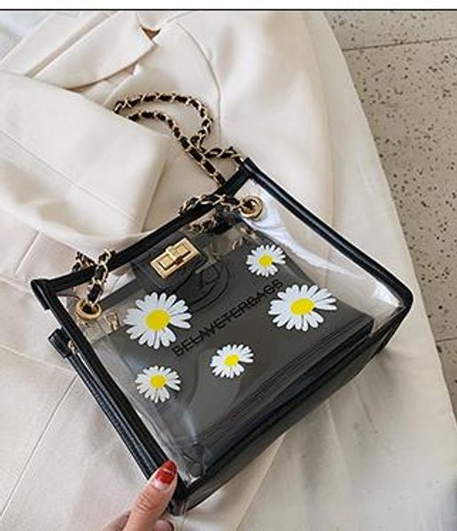 transparent mother and daughter bag female new korean version of the small wave of daisy shoulder messenger bag
transparent mother and daughter bag female new korean version of the small wave of daisy shoulder messenger bag