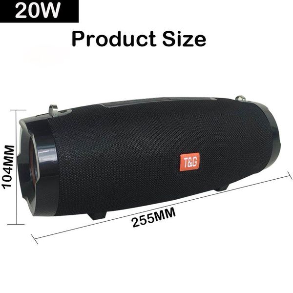 tg504 portable speaker wireless 20w bluetooth speaker support fm radio tf card aux outdoor with strap subwoofer column soundbox
tg504 portable speaker wireless 20w bluetooth speaker support fm radio tf card aux outdoor with strap subwoofer column soundbox