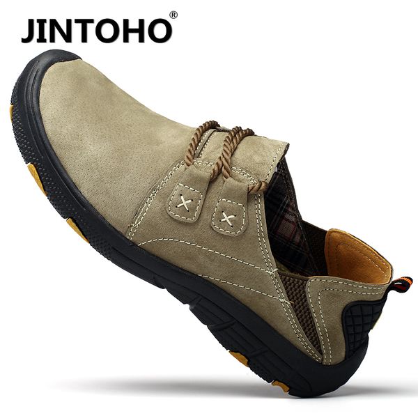 jintoho new leather casual shoes men's loafers suede men's shoes breathable outdoor training, Black
jintoho new leather casual shoes men's loafers suede men's shoes breathable outdoor training, Black