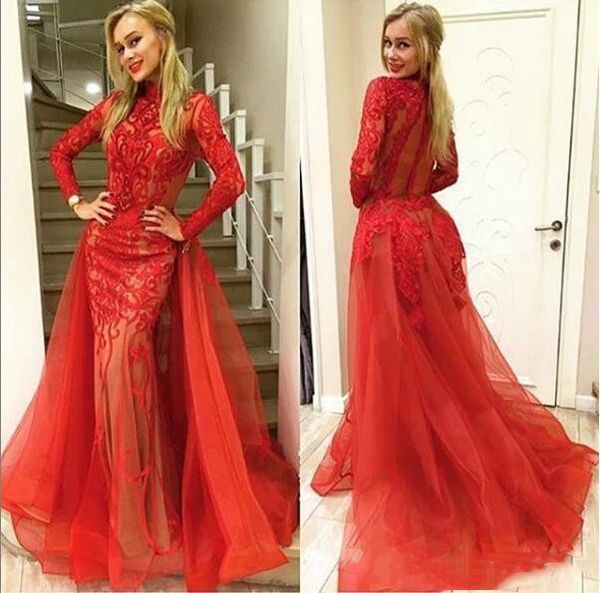2019 new red lace mermaid long sleeve evening dresses south africa formal gown detachable trains prom dresses long for black girls p007
2019 new red lace mermaid long sleeve evening dresses south africa formal gown detachable trains prom dresses long for black girls p007