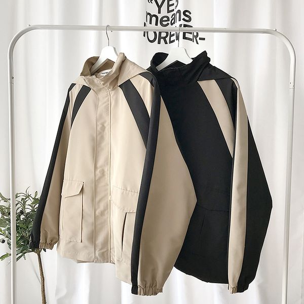 casual jas mannen lente herfst losse patchwork heren jassen uitloper streetwear windjack mannen kleding leesbaar, Black;brown
casual jas mannen lente herfst losse patchwork heren jassen uitloper streetwear windjack mannen kleding leesbaar, Black;brown