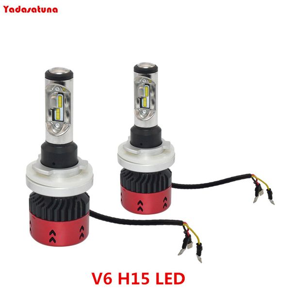 2pcs/lot v6 h15 led headlight bulb kits 110w 9600lm 6000k with philips zes chips/error hi beam/drl day time running lights
2pcs/lot v6 h15 led headlight bulb kits 110w 9600lm 6000k with philips zes chips/error hi beam/drl day time running lights