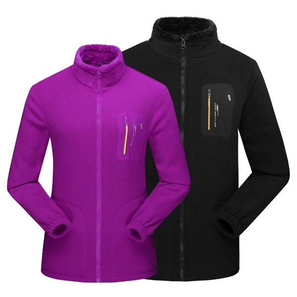 men women full-zip soft polar fleece jacket coat windbreaker for spring autumn winter outdoor classic fit hiking camping, Blue;black
men women full-zip soft polar fleece jacket coat windbreaker for spring autumn winter outdoor classic fit hiking camping, Blue;black