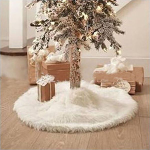 78/90/120cm long plush white snow flake christmas tree skirt base floor mat cover decor 3
78/90/120cm long plush white snow flake christmas tree skirt base floor mat cover decor 3